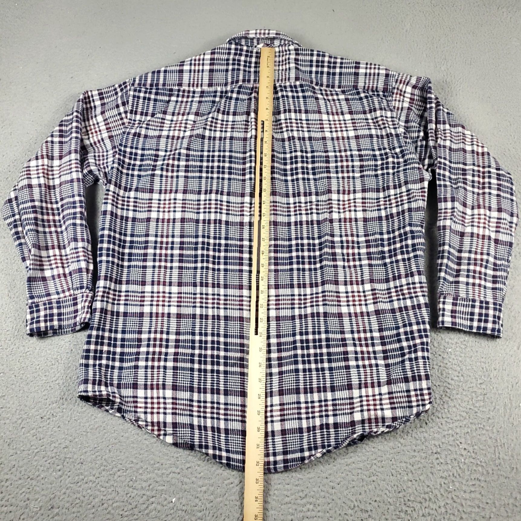 Tommy Hilfiger Tommy Hilfiger Shirt Mens XL Red Blue Plaid Button-Up Long Sleeve Casual Classic Preppy American Size US XL / EU 56 / 4 - 3 Thumbnail
