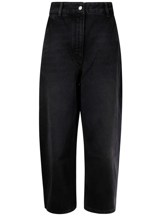 Studio Nicholson STUDIO NICHOLSON Women Denim Pants CHALCOSNW 1417WASHEDBLACK Black Size 26" / US 2 / IT 38 - 1 Thumbnail