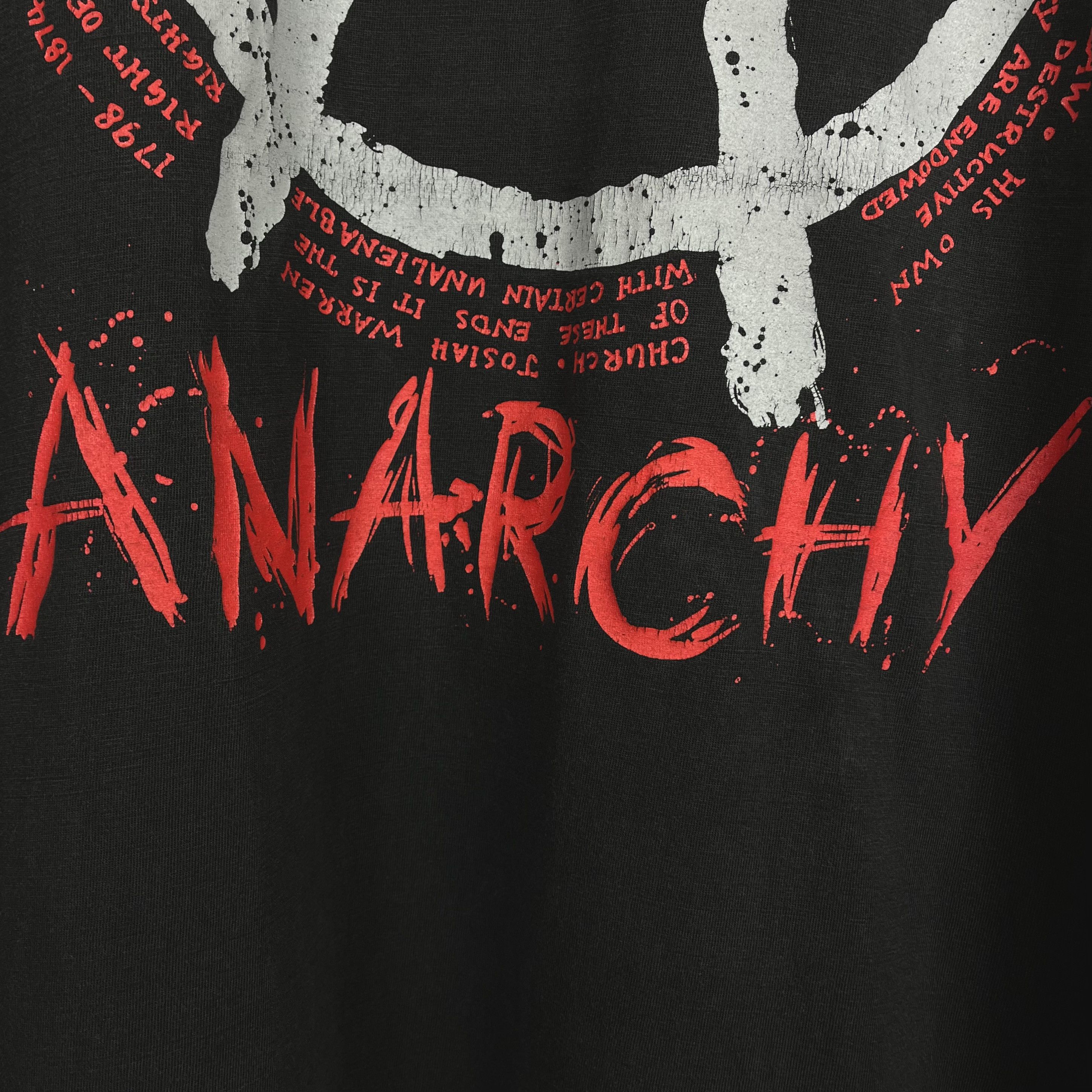 Vintage Vintage Anarchy Big Logo Destroy T Shirt 90’s Size US XL / EU 56 / 4 - 8 Thumbnail