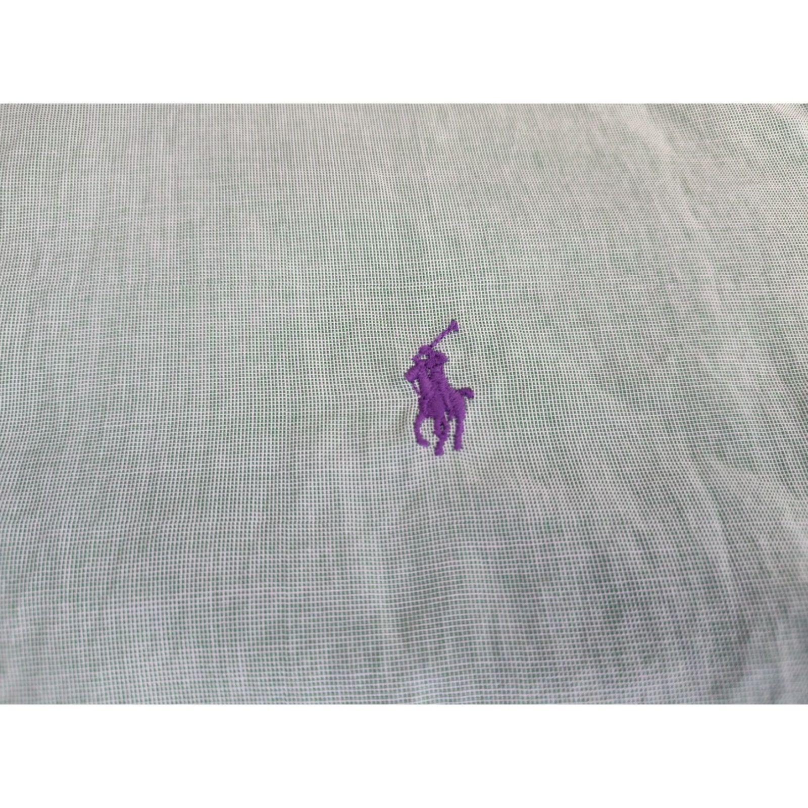 Ralph Lauren VINTAGE Polo Ralph Lauren Shirt Mens XL Mint Green Classic Fit Button-Down Long Sleeve, Cotton, All Seasons, Preppy Style Size US XL / EU 56 / 4 - 4 Thumbnail