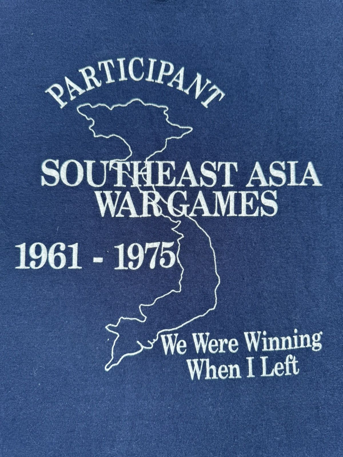 Vintage 1980’s Screen Stars Asia War Military Army Humor T-Shirt Size US L / EU 52-54 / 3 - 3 Thumbnail