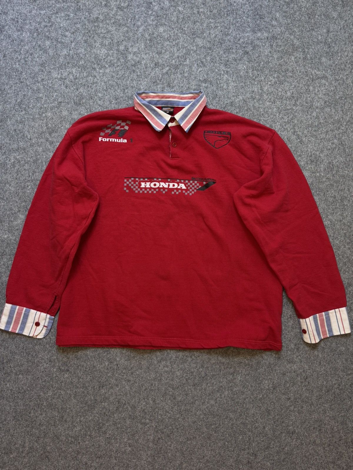 Vintage Vintage sweatshirt Racing Formula 1 Honda baggy 80’s Size US XXL / EU 58 / 5 - 1 Thumbnail