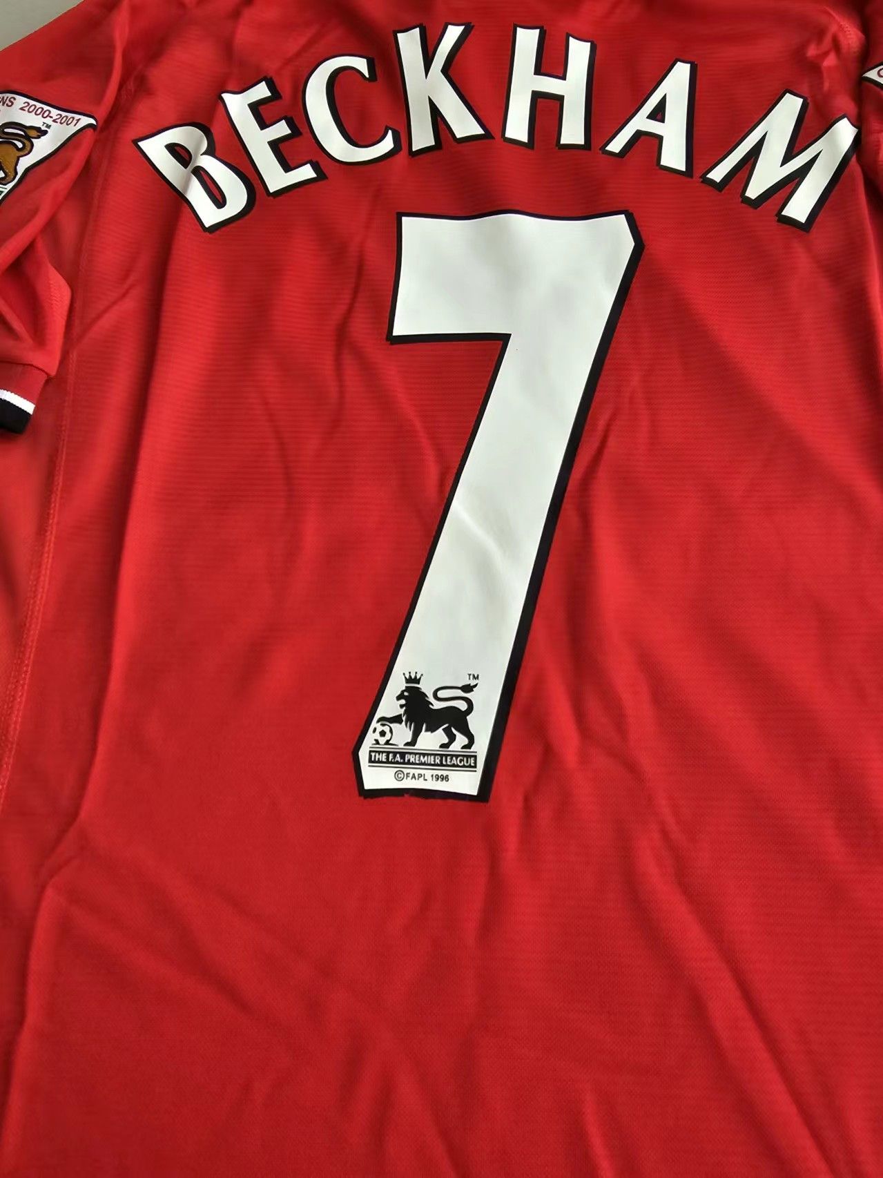 Other MUFC Beckham Jersey 2000 2001 Home Size US XL / EU 56 / 4 - 3 Thumbnail