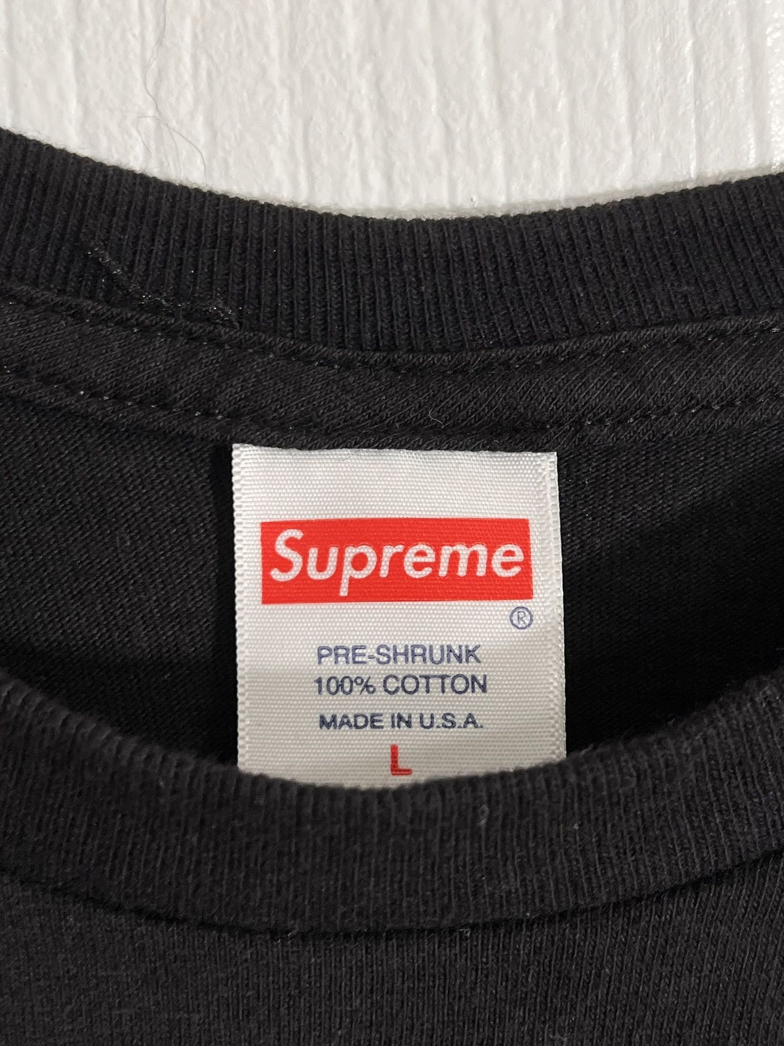 Supreme SUPREME Stack Tee Short Sleeve Shirt Black Large FW21 Size US L / EU 52-54 / 3 - 3 Thumbnail