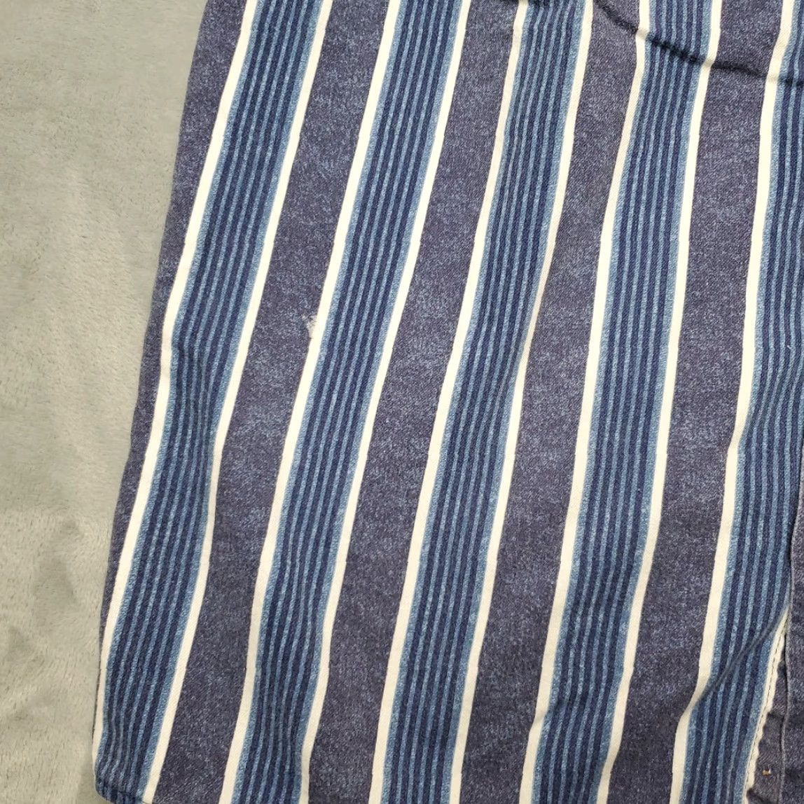 Vintage VINTAGE Blazer Firenze Shirt Mens L Blue Striped Cotton Long Sleeve Y2K Retro Size US L / EU 52-54 / 3 - 2 Thumbnail