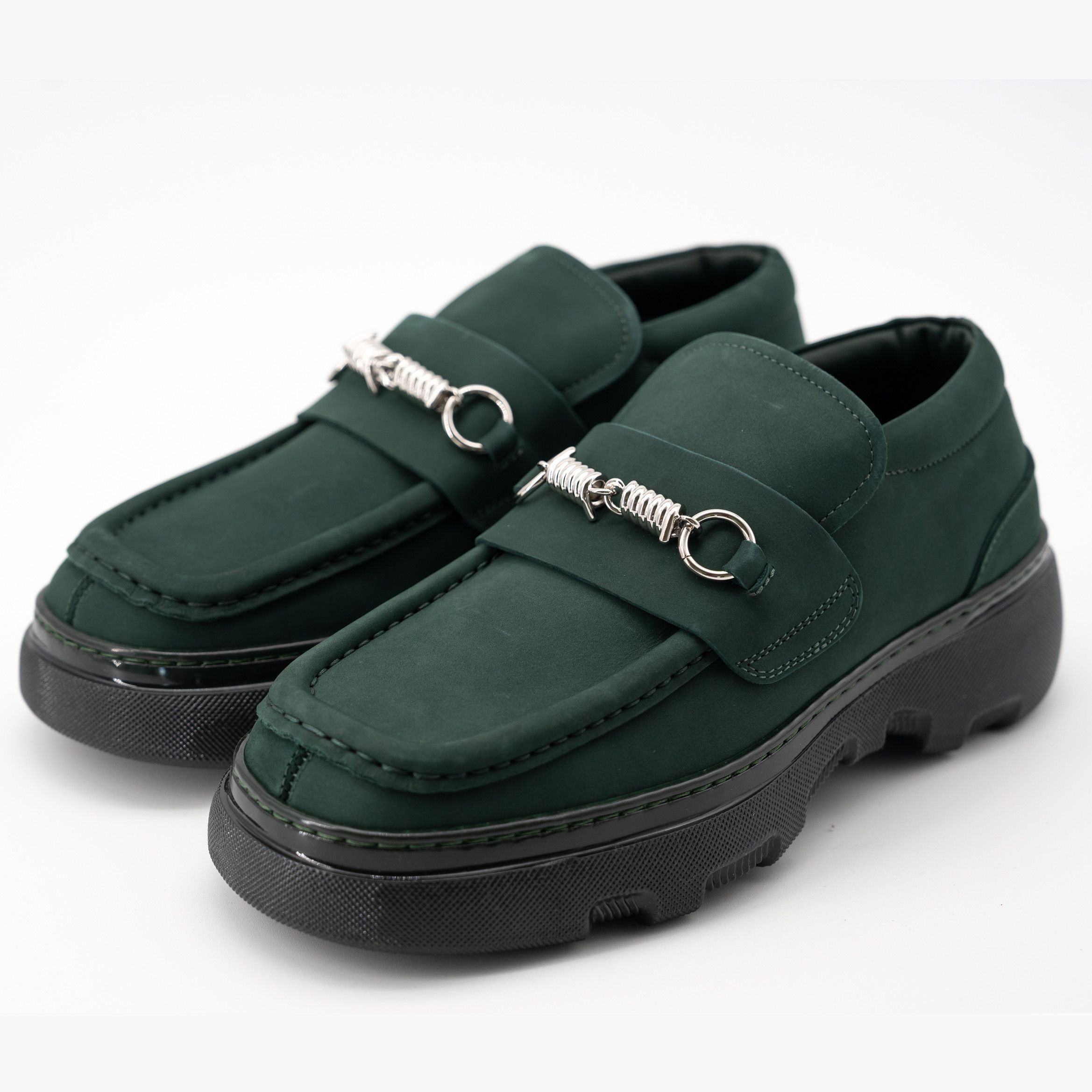 Burberry size 41 (8us) - Burberry Wire Creeper Vine Green Clamp On Size US 8 / EU 41 - 1 Thumbnail