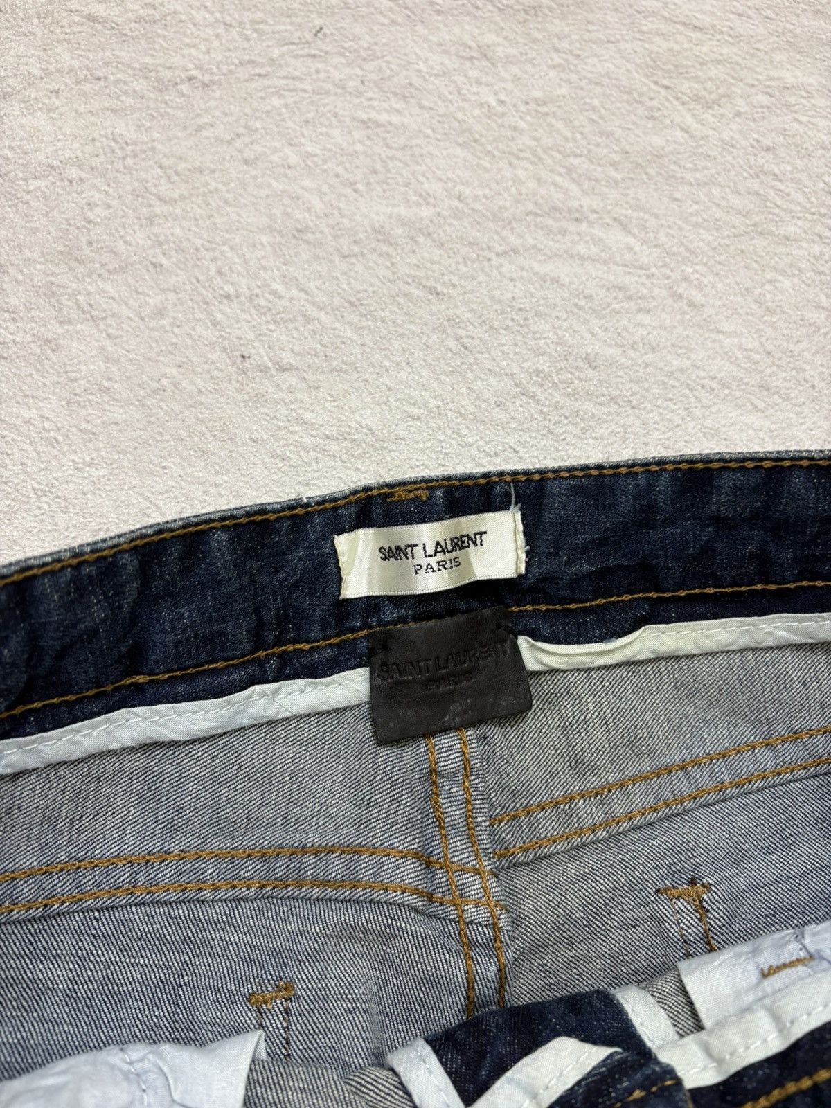 Saint Laurent Paris 2000s saint lauren paris distressed denim pants m Size US 31 - 4 Thumbnail