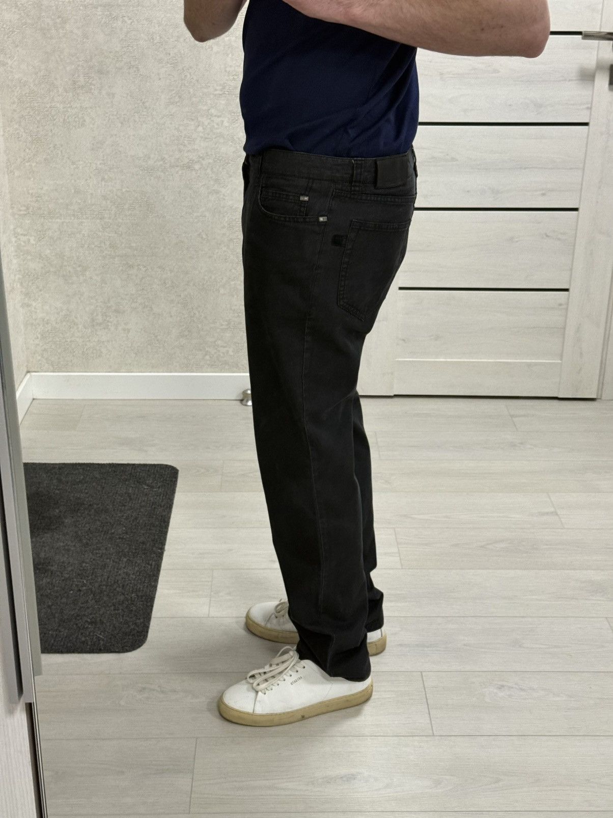 Corneliani Corneliani ID Luxury Black Denim Trousers Cotton/Abaca Italy Size US 32 / EU 48 - 19 Thumbnail