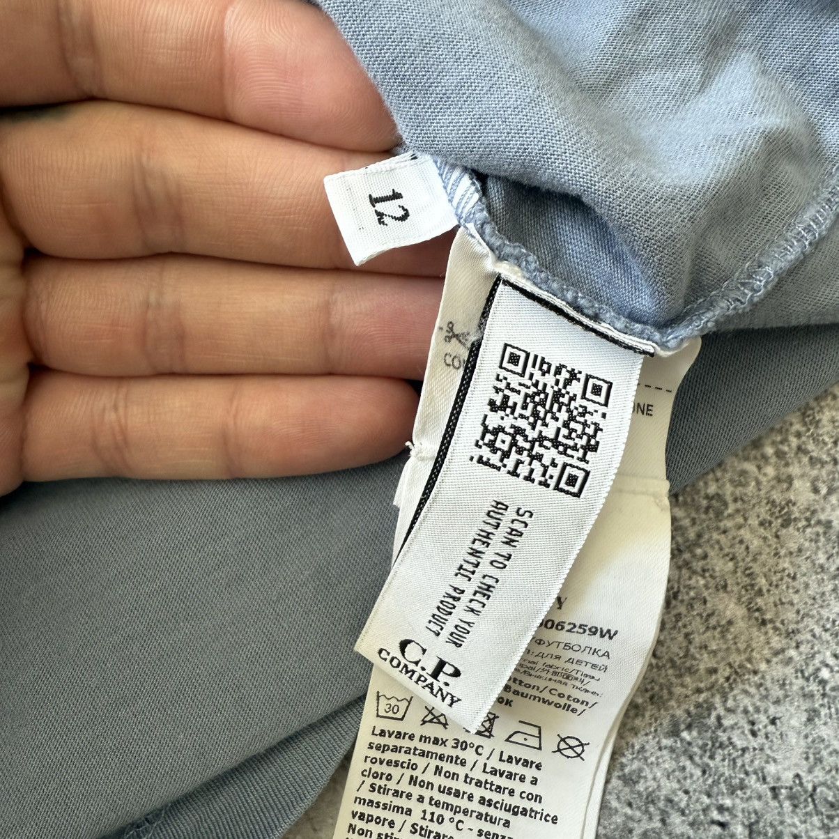 C.P. Company C.P. Company Logo Label T-Shirt Junior Size US XS / EU 42 / 0 - 6 Thumbnail