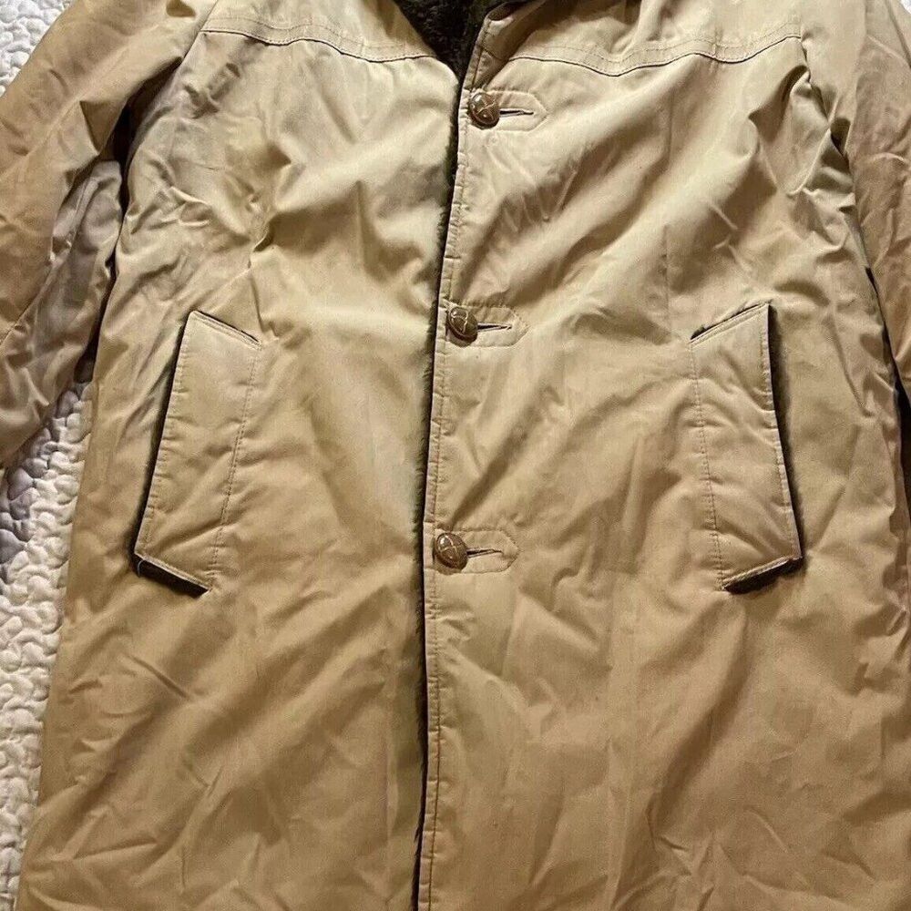 Vintage Vintage Silverwoods Men's Size 38 Utility Field Jacket Military Long Khaki 1970s Size US L / EU 52-54 / 3 - 2 Thumbnail