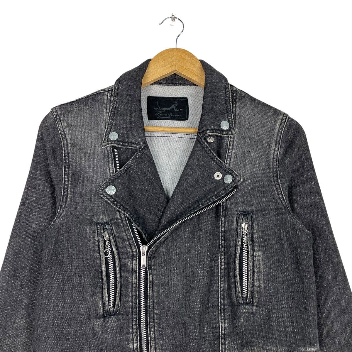 Hysteric Glamour × Japanese Brand 💥HYSTERIC GLAMOUR DENIM PERFECTO JACKET Size US S / EU 44-46 / 1 - 2 Thumbnail