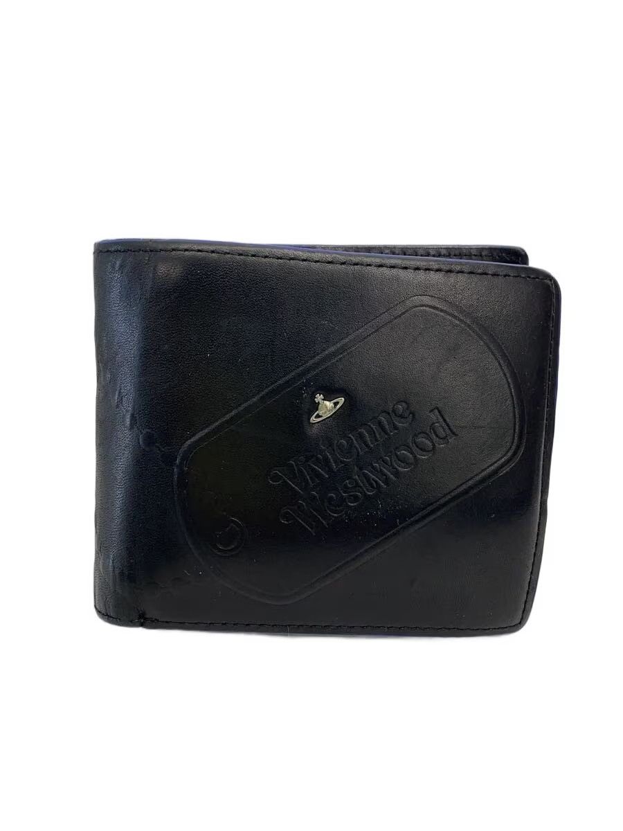 Vivienne Westwood Orb Dog Tag Embossed Leather Wallet Size ONE SIZE - 1 Thumbnail