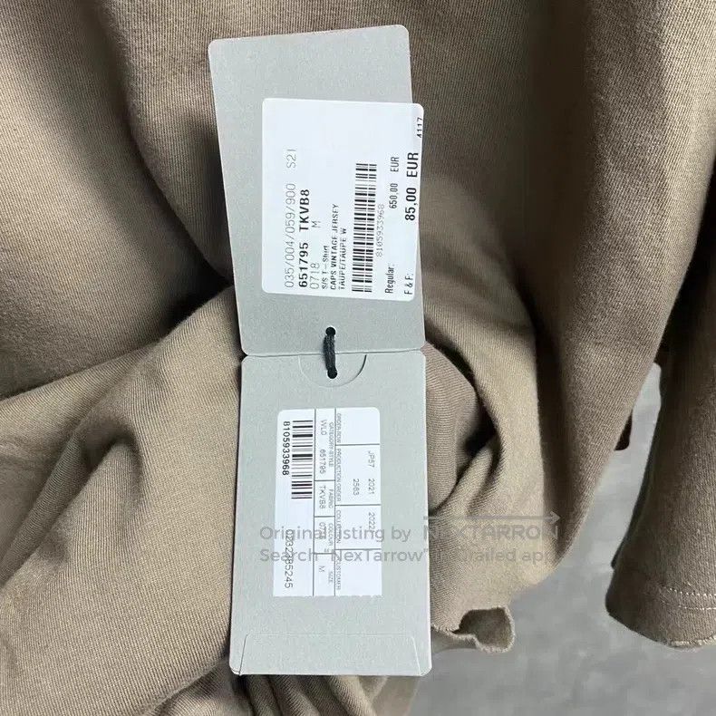 Balenciaga Balenciaga Beige print pattern logo short-sleeve T-shirt Size US XS / EU 42 / 0 - 6 Thumbnail
