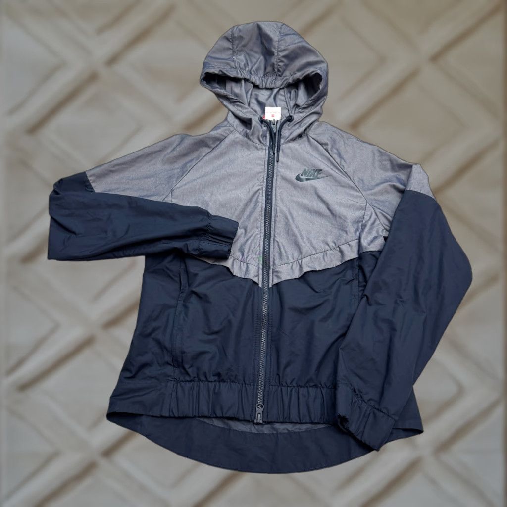 Nike Nike Hoodie Windbreaker Jacket Womens XS Blue Colorblock Lightweight Full Zip Size XS / US 0-2 / IT 36-38 - 1 Thumbnail