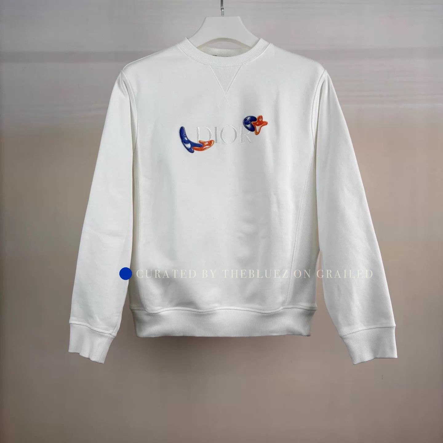 Dior Limited Edition White Sweatshirt Size US S / EU 44-46 / 1 - 1 Thumbnail