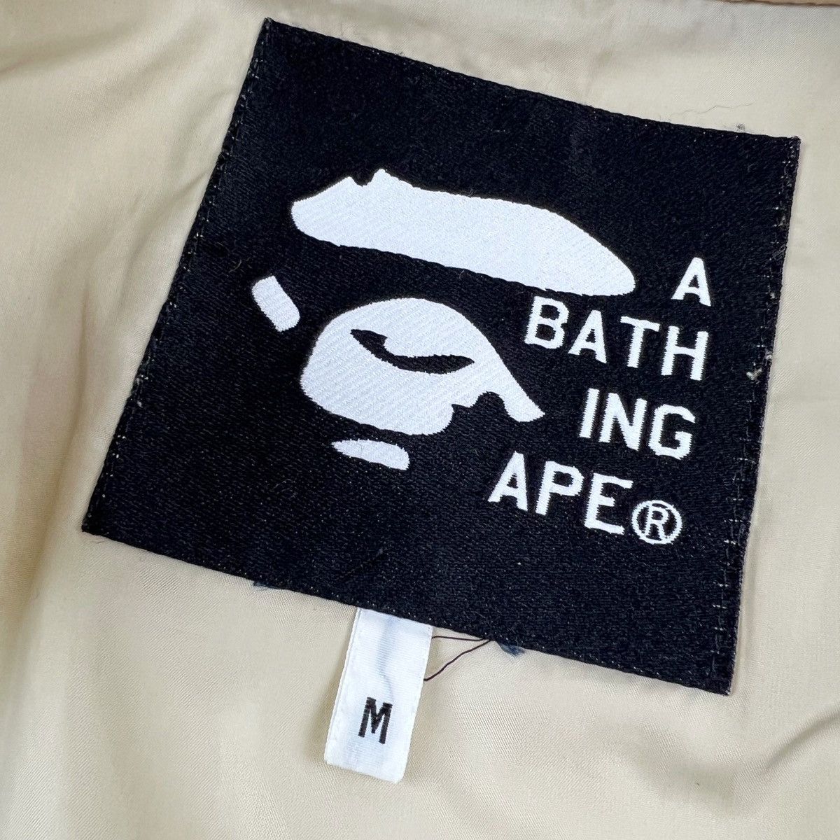 Bape Bape Ape Head Quilted Beige Jacket Size US M / EU 48-50 / 2 - 4 Thumbnail