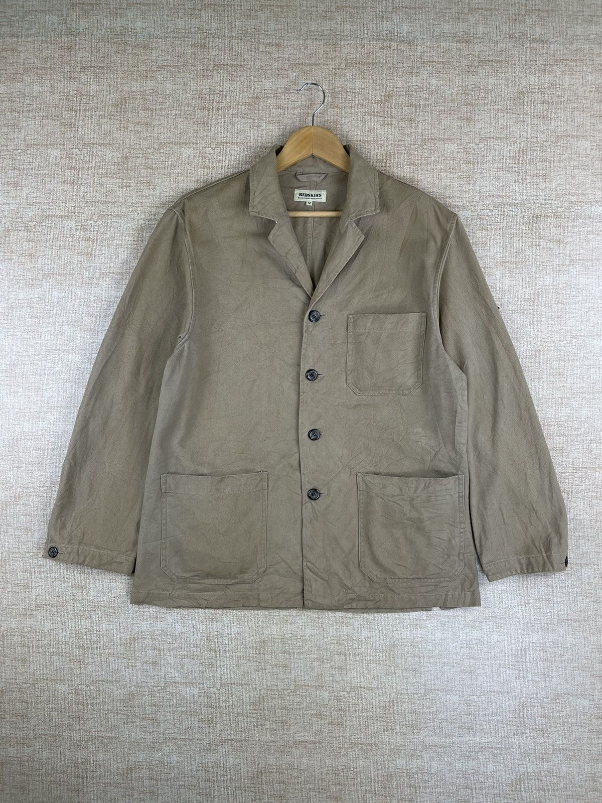 Vintage Redskins Japanese Brand Multipocket Chore Jacket