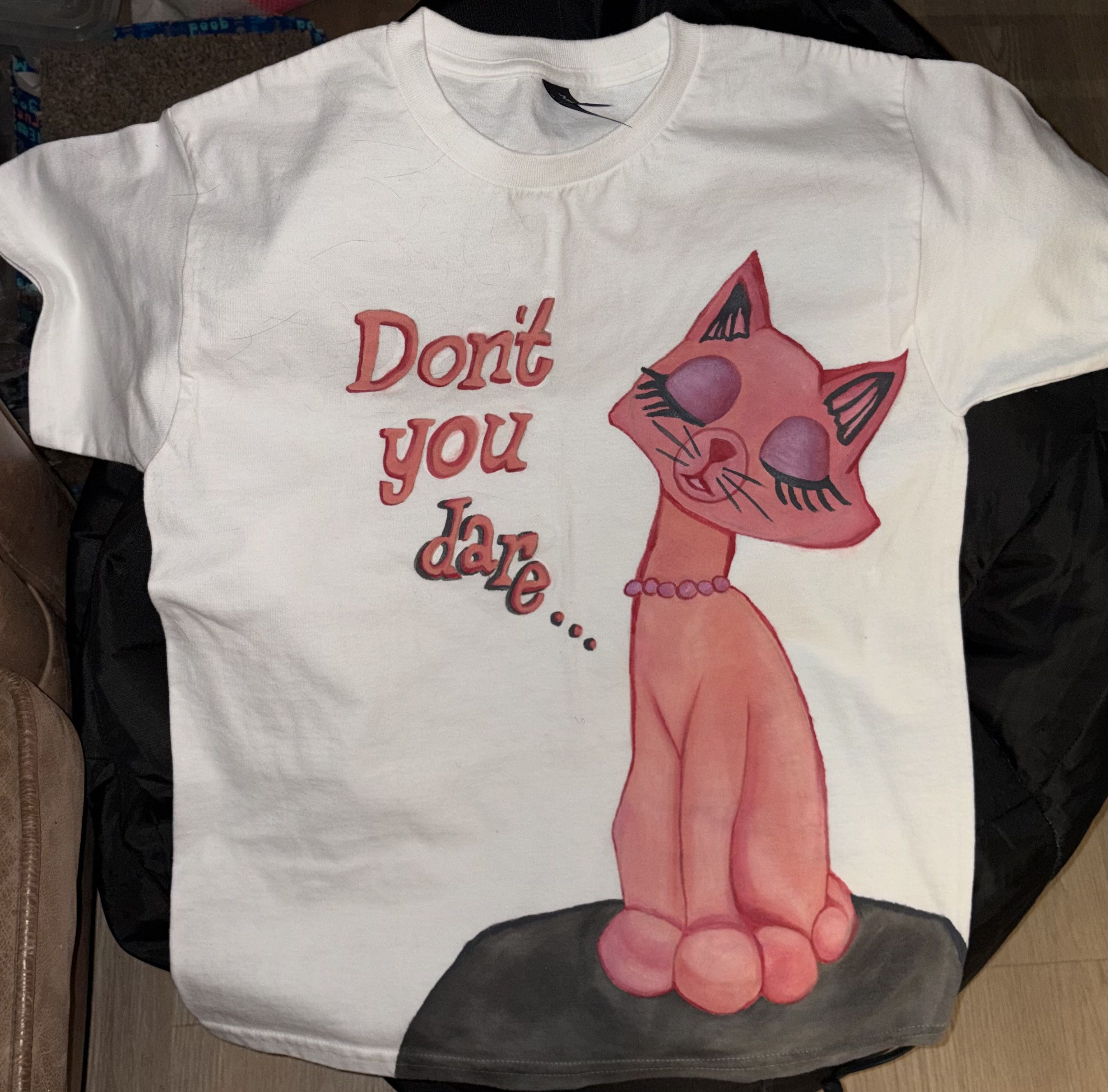 Other Kittygirl Hand painted tee Size L / US 10 / IT 46 - 2 Thumbnail