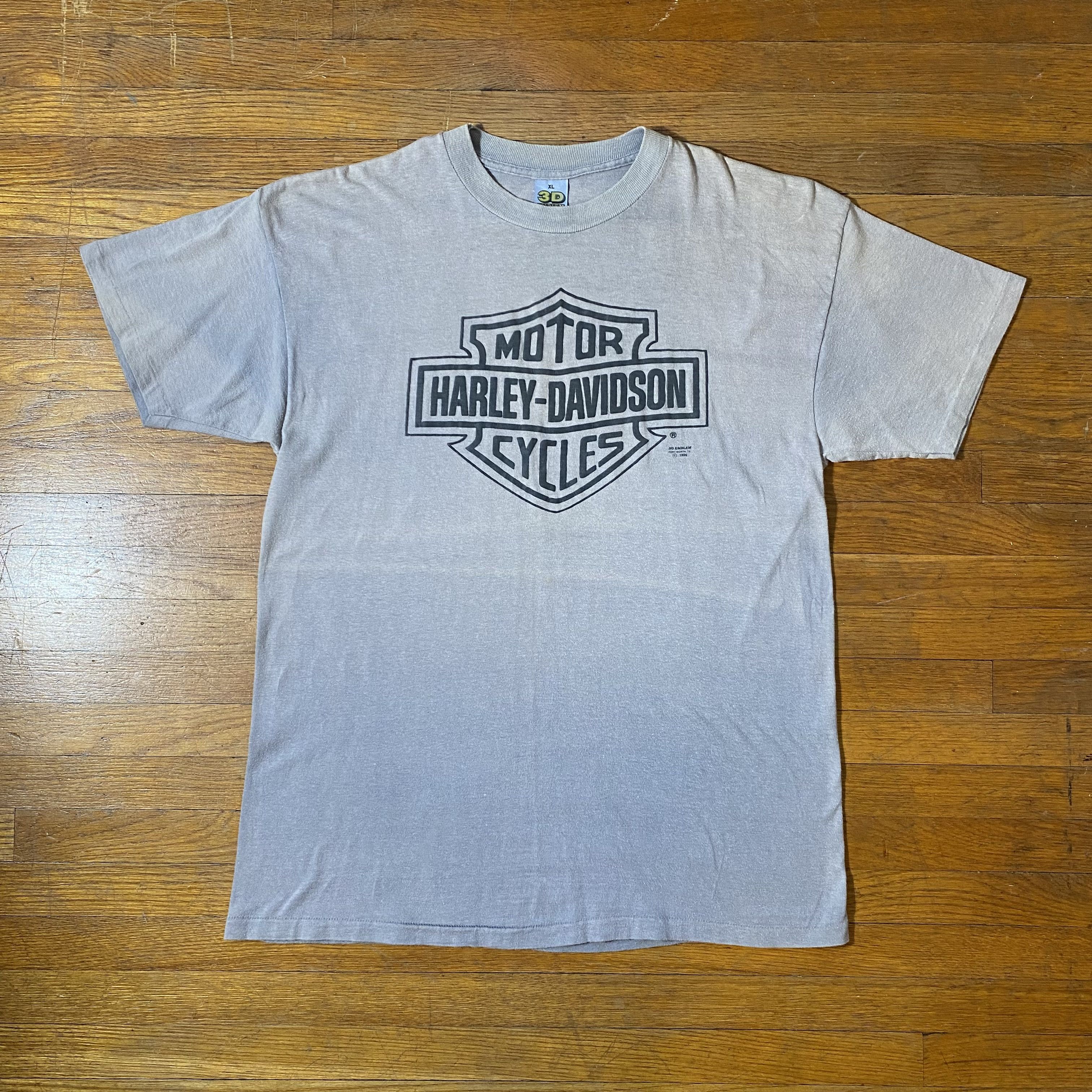 Other Vintage 1990 3D Emblem Harley Davidson PA Faded Logo Tee Size US L / EU 52-54 / 3 - 1 Thumbnail