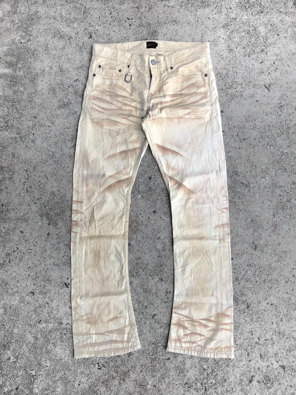 If Six Was Nine × Le Grande Bleu (L.G.B.) Jackrose Sand Wash Flared Pants Size US 31 - 1 Thumbnail