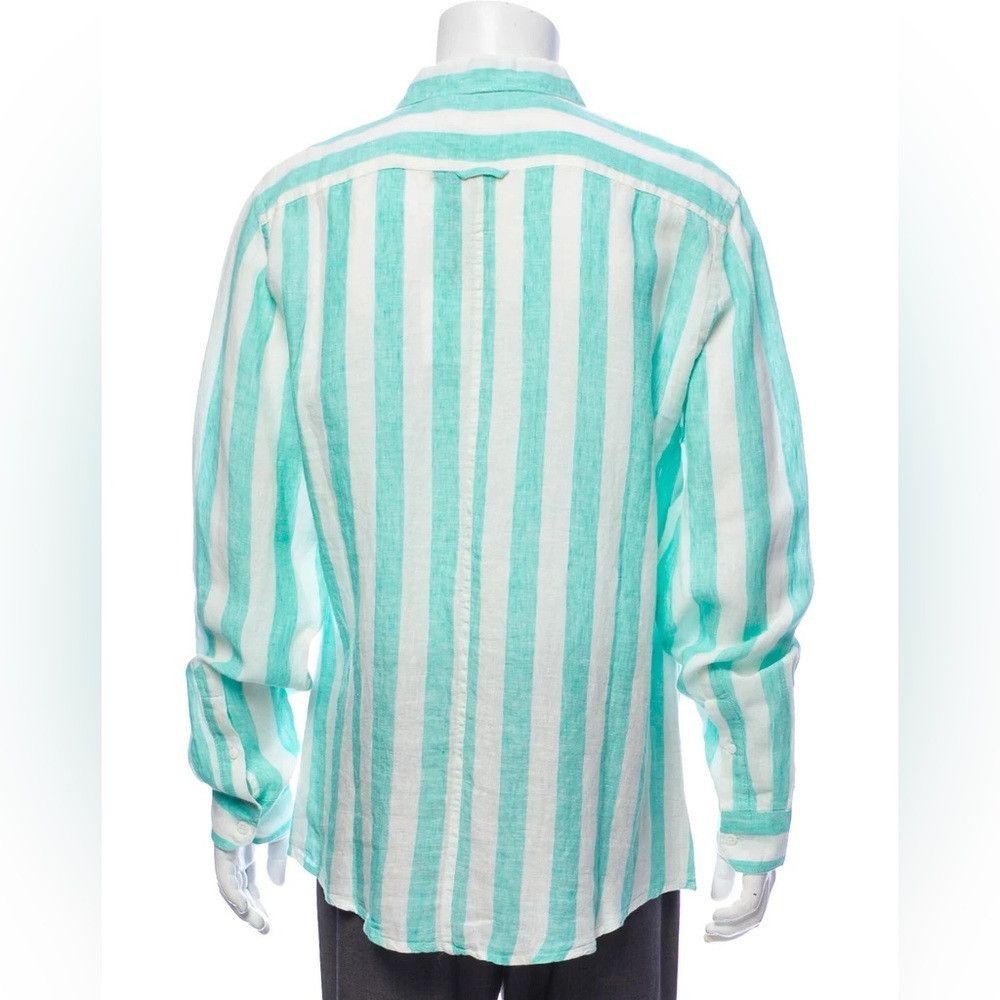 Onia ONIA Linen Striped Shirt Size: M Size US M / EU 48-50 / 2 - 3 Thumbnail