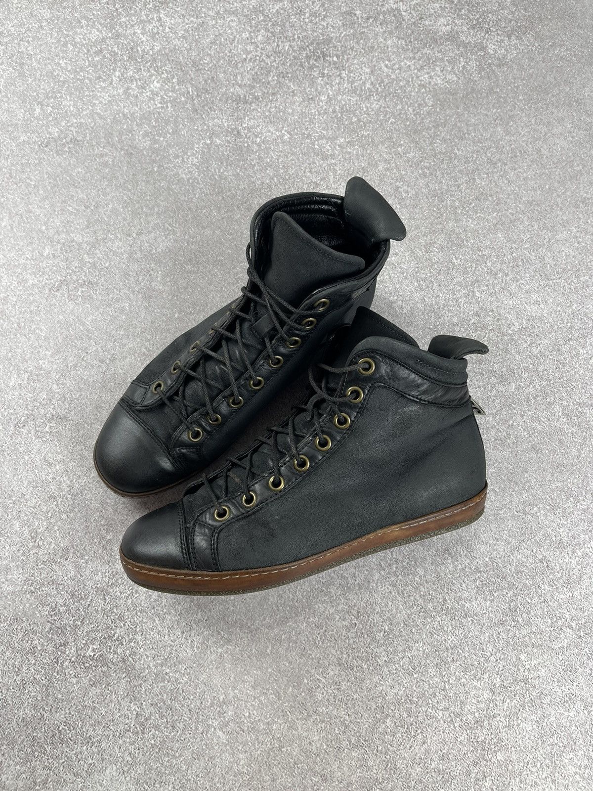 Dirk Bikkembergs Vintage Dirk Bikkembergs Leather Boots Size 41 Size US 8 / EU 41 - 1 Thumbnail