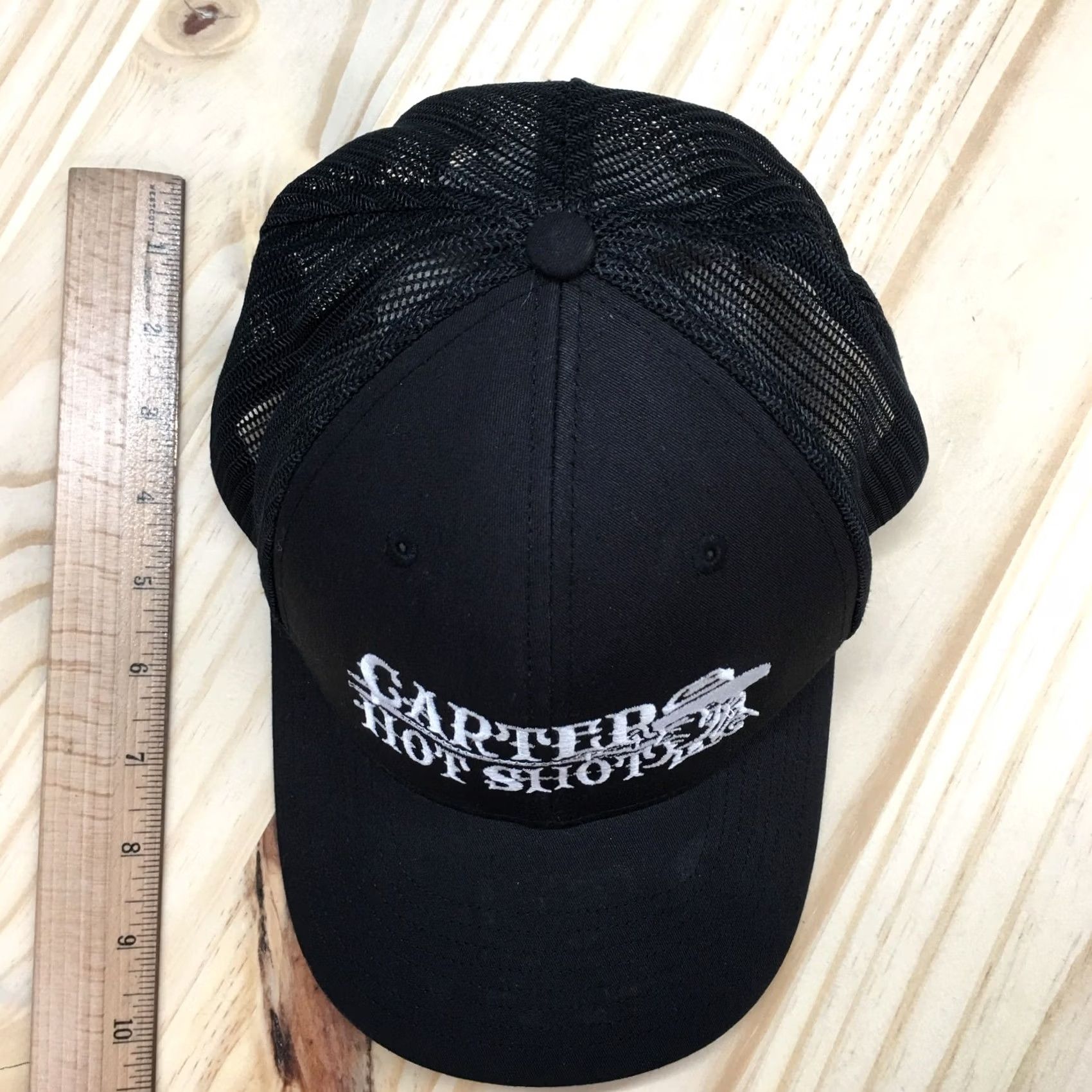 Vintage Carter Hot Shot Richardson Trucker Hat Men Black OS Curved Brim Embroidered Logo Size ONE SIZE - 5 Thumbnail
