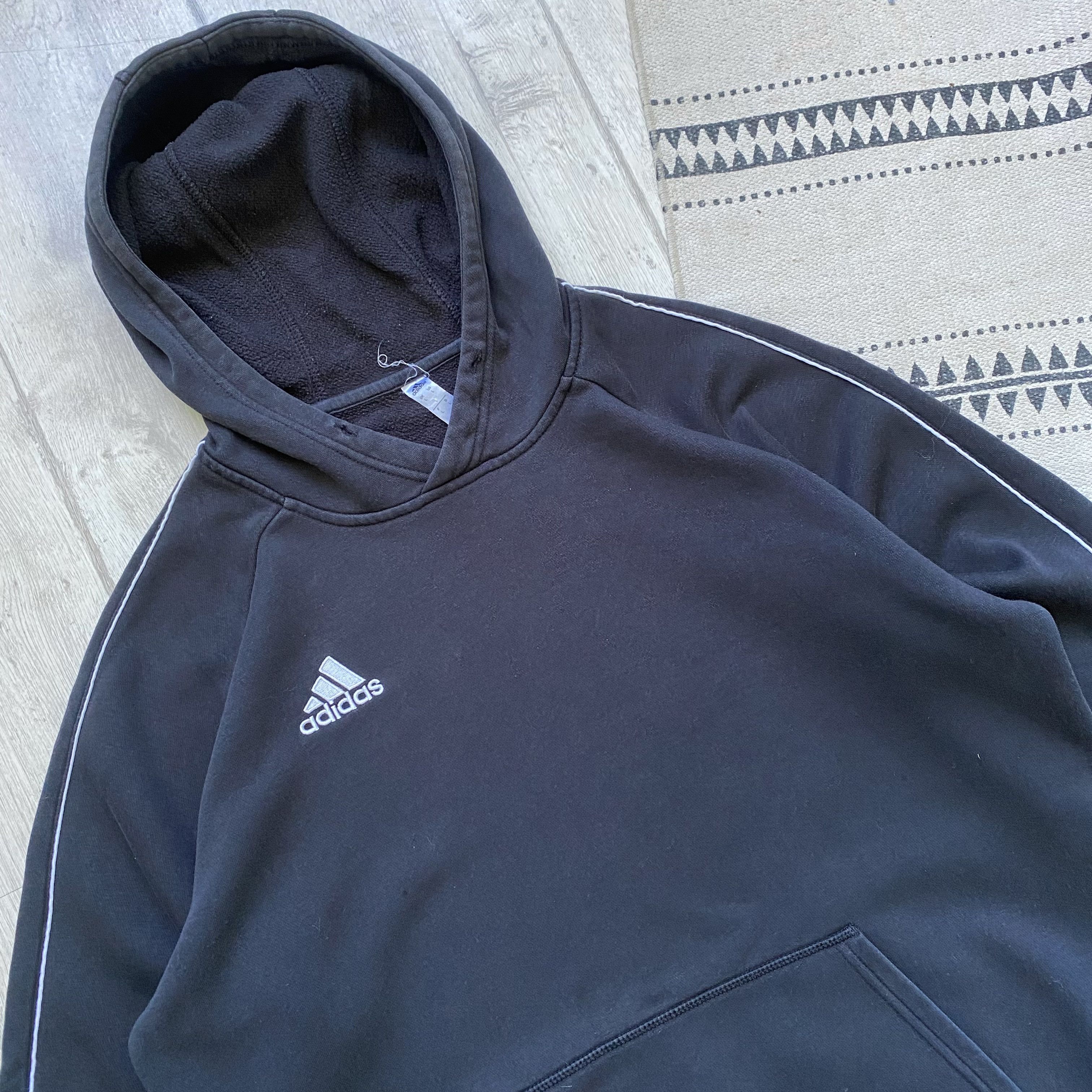 Adidas 🕸️ Faded Adidas hoodie vintage 00s Y2K Size US L / EU 52-54 / 3 - 2 Thumbnail