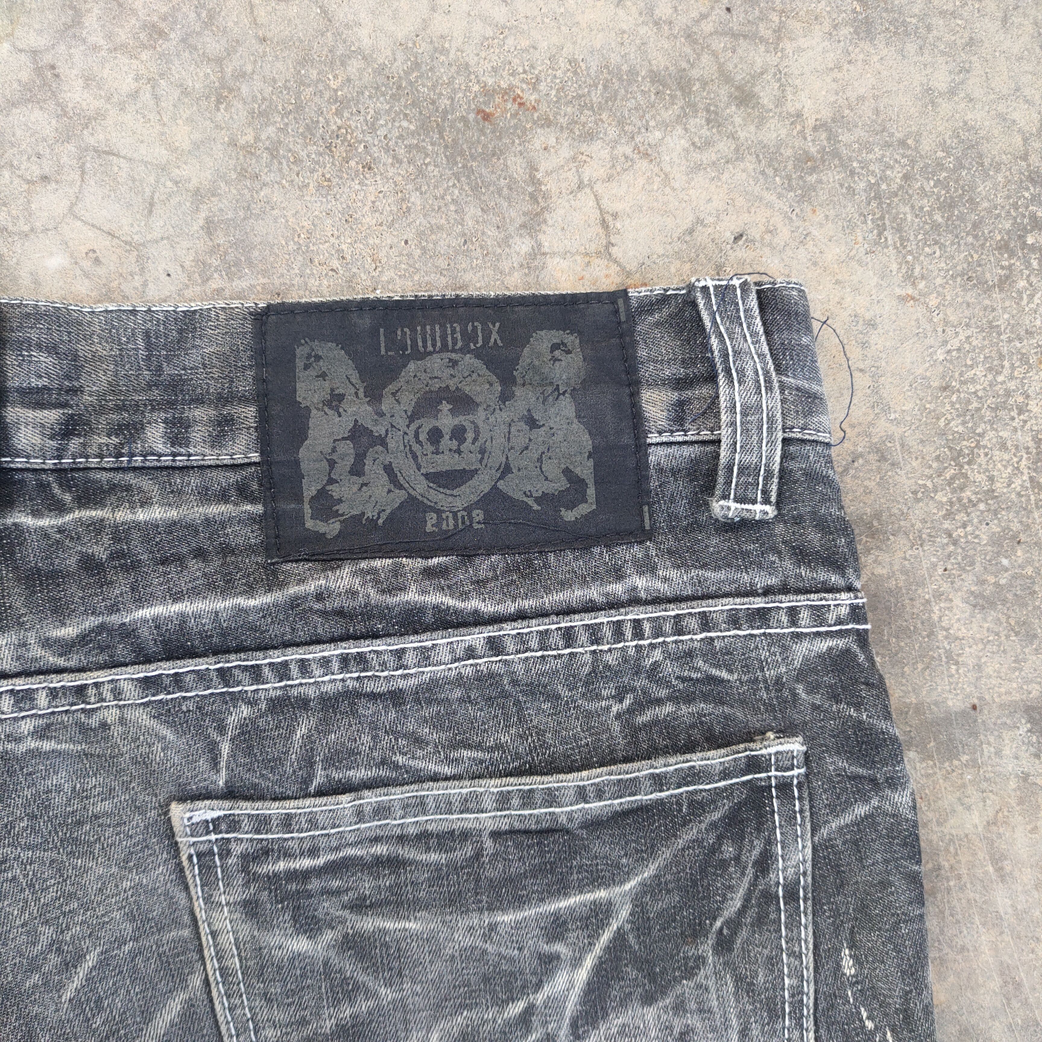 LOWBOX VTG LOW BOX BLACK BORO SHAHIKO PATCHWORK JEANS DENIM PANTS Size US 34 / EU 50 - 10 Thumbnail