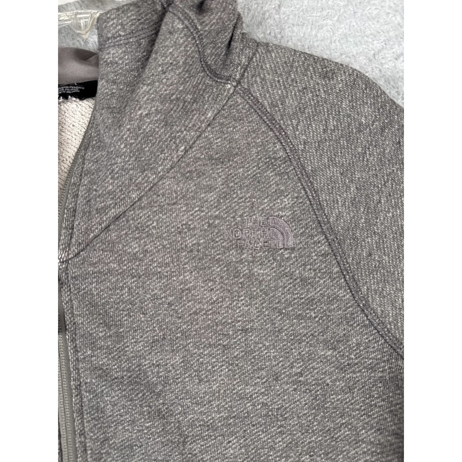 The North Face The North Face Hoodie Women M Gray Full Zip Terry Fabric Logo Regular Fit 34in Chest Sports Activewear Mens Womens Girls Boys Size M / US 6-8 / IT 42-44 - 6 Thumbnail
