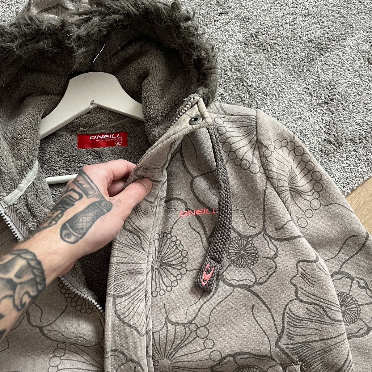 O'Neill Vintage Abercrombie Fitch Style Oneil Sherpa Punk Jacket Size M / US 6-8 / IT 42-44 - 4 Thumbnail