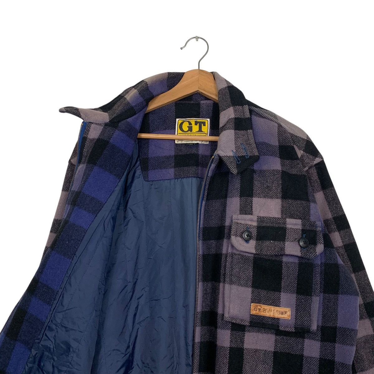 GEORGE THOMAS HAWKINS Purple Tartan Flannel Jacket 2672-C120
