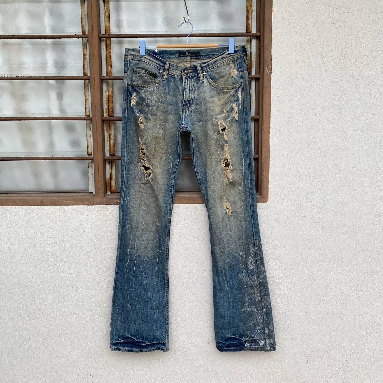 パンツ archive MIDAS grange punk damage denim Japanese Brand ARCHIVE FLARE Midas Japan 