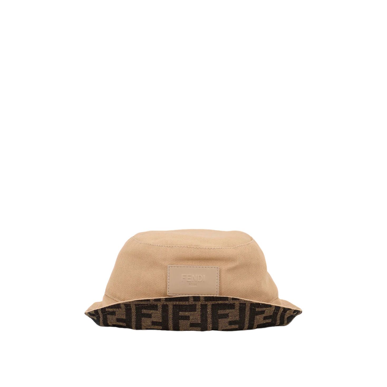 Fendi FENDI Beige Cotton Bucket Hat New & Authentic (men