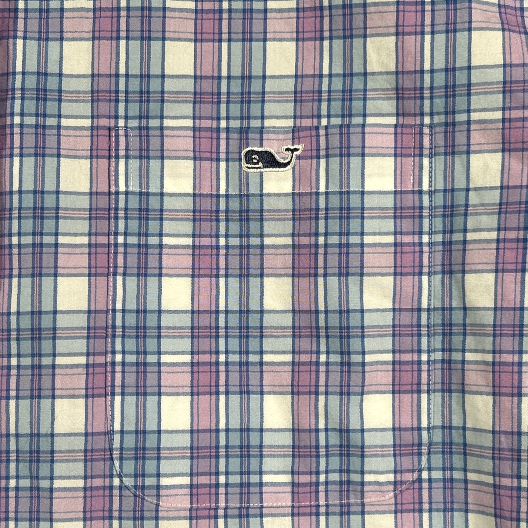 Vineyard Vines Vineyard Vines Tucker Shirt Classic Fit Mens Button-Up Plaid Long Sleeve XL Purple Size US XL / EU 56 / 4 - 2 Thumbnail