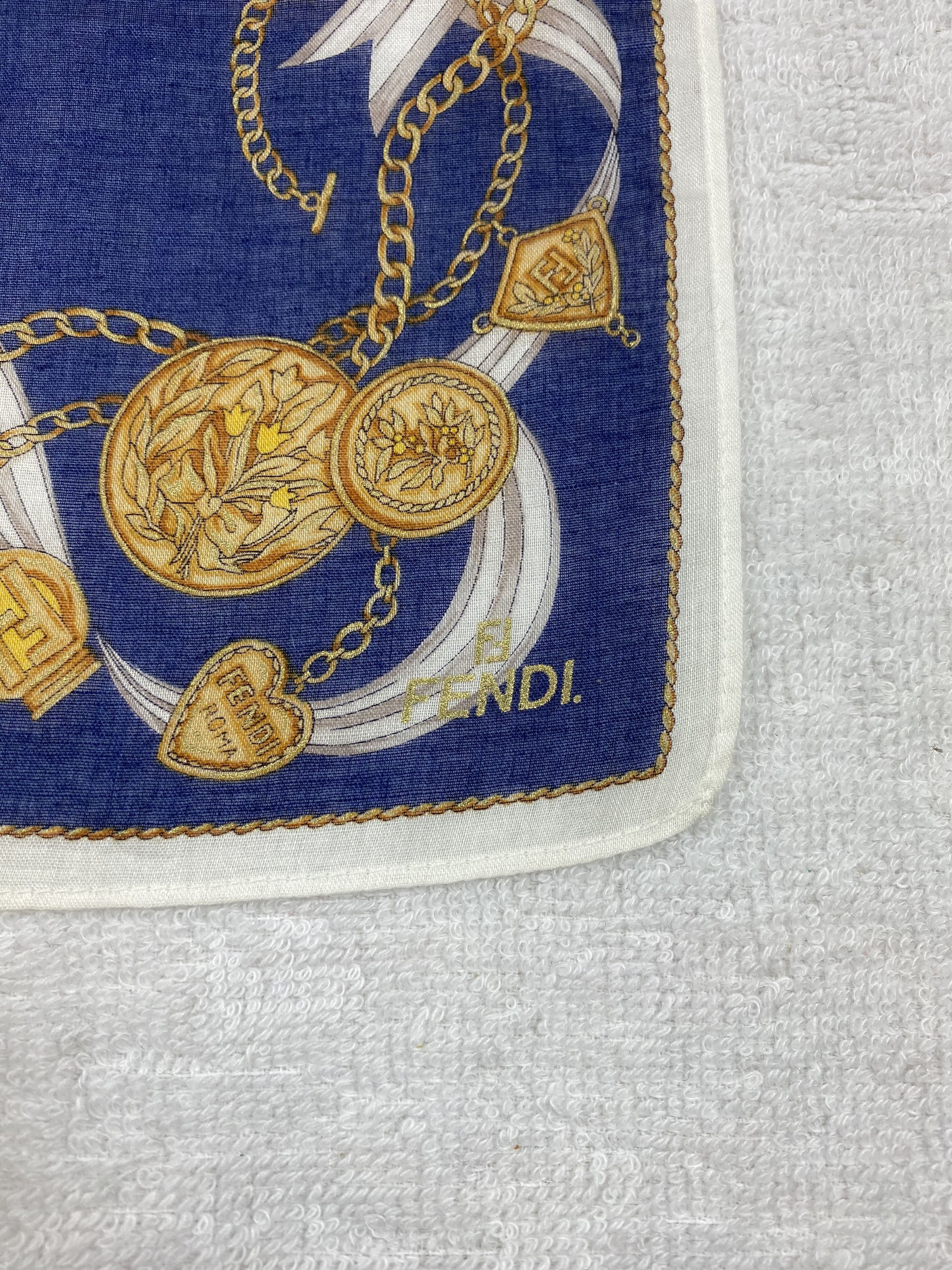 Vintage Fendi Handkerchief / Bandana / Neckerchief A203 Size ONE SIZE - 5 Thumbnail