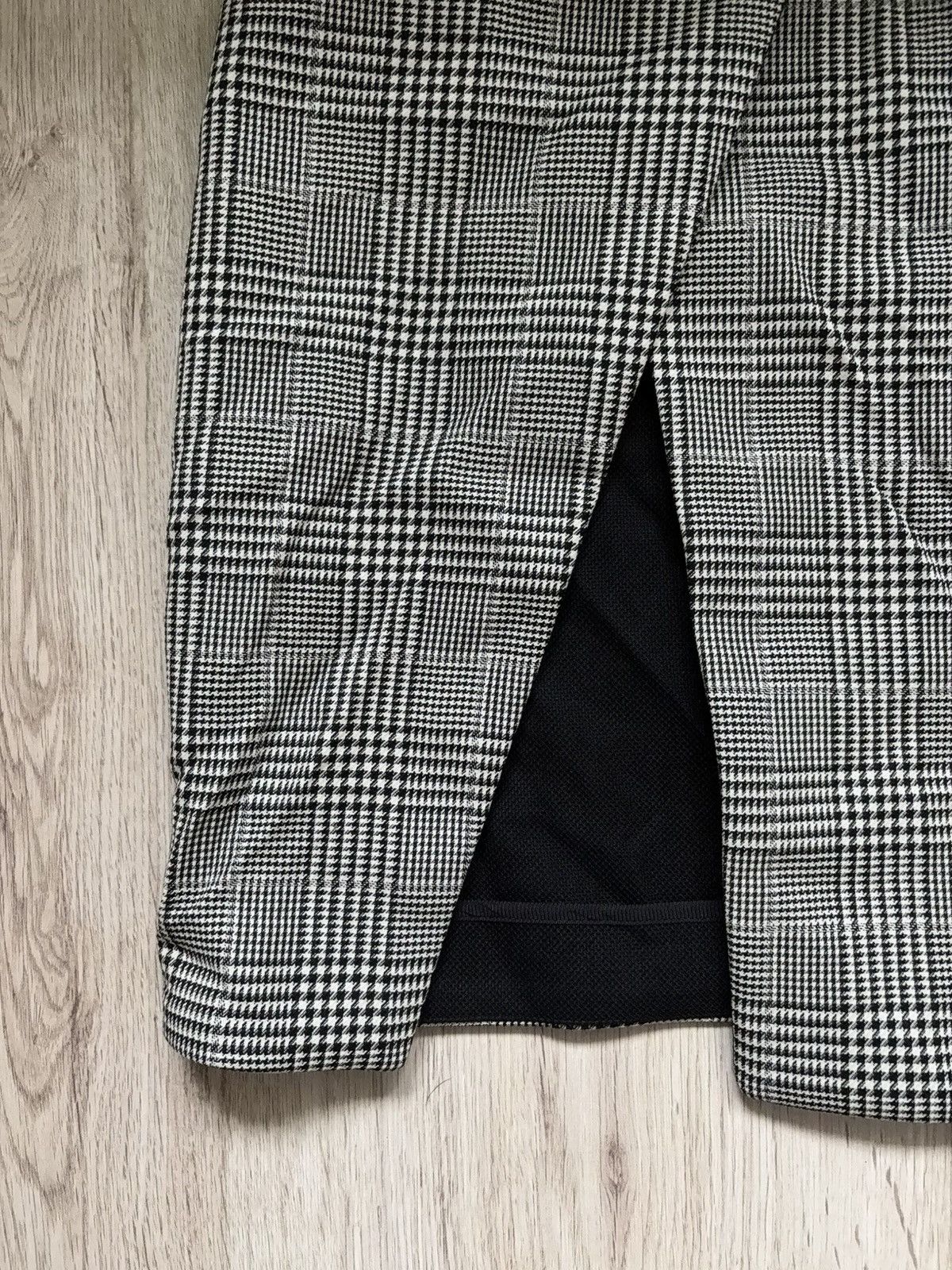 Stella McCartney Stella McCartney Houndstooth Plaid Wool Skirt Front Slit 40 Size 27" / US 4 / IT 40 - 2 Thumbnail