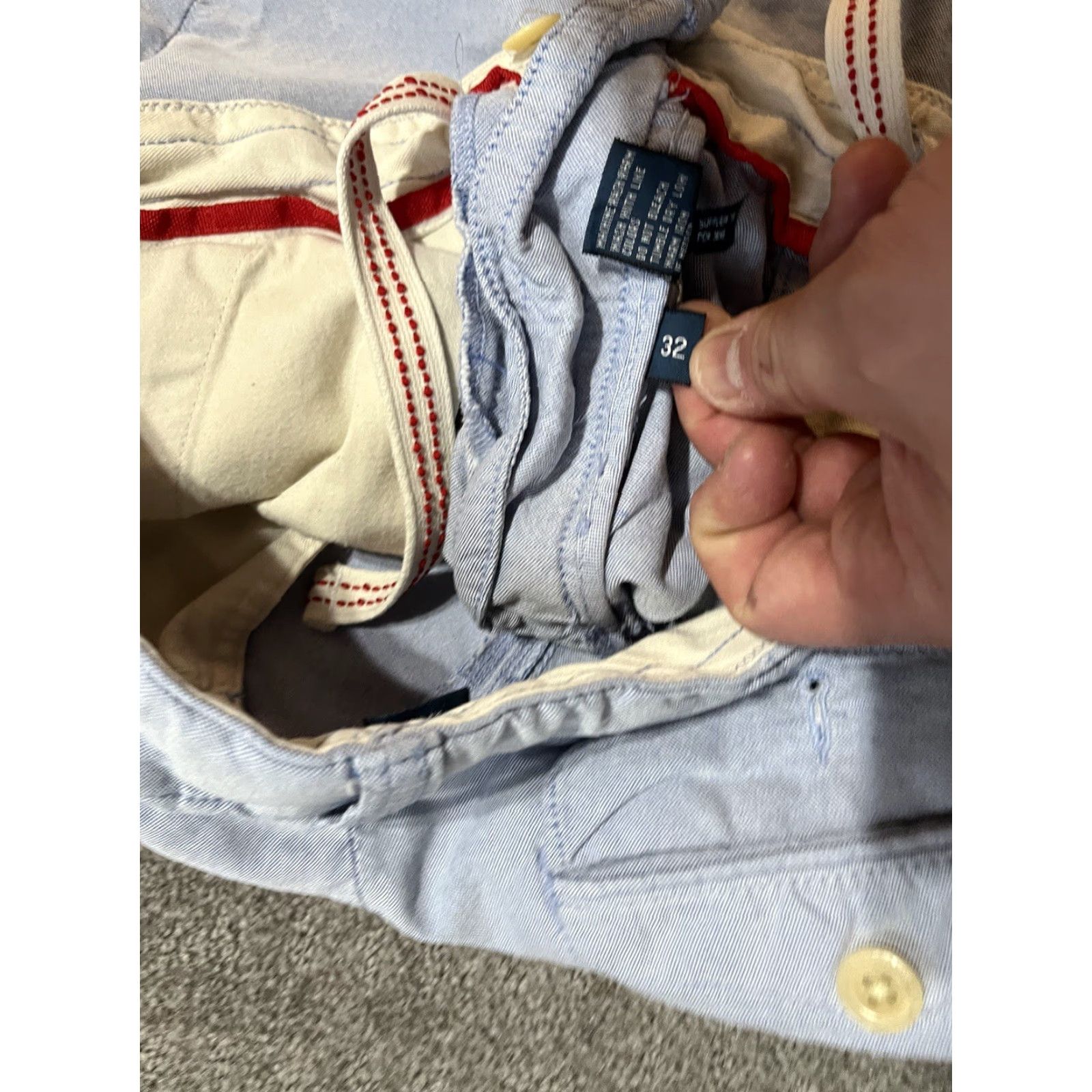 Polo Ralph Lauren Polo Ralph Lauren Chino Shorts Mens 32 Blue 9” Inseam Flat Front Button Closure Casual Preppy Size US XS / EU 42 / 0 - 5 Thumbnail