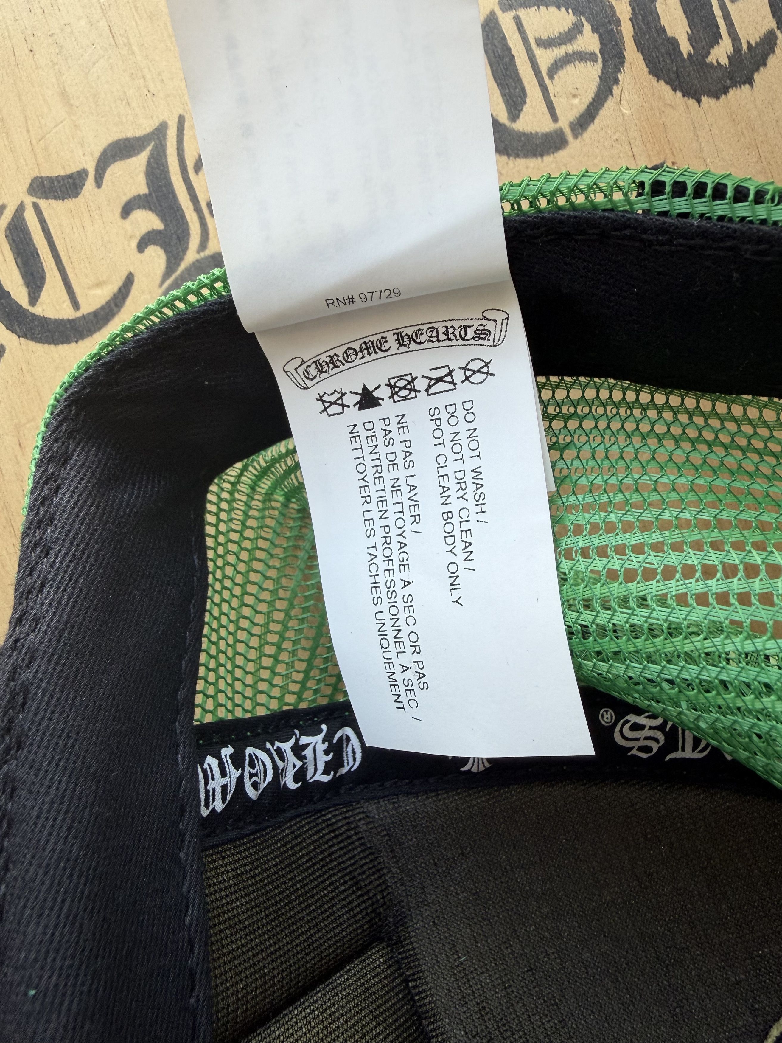 Chrome Hearts CHROME HEARTS GREEN HOLLYWOOD TRUCKER HAT Size ONE SIZE - 8 Thumbnail
