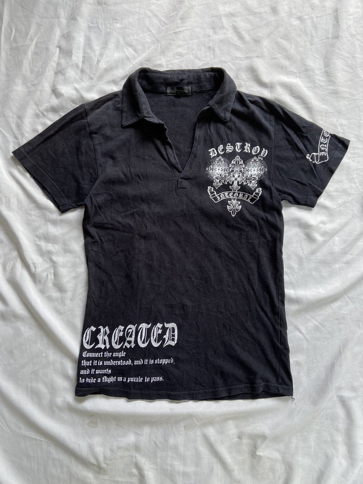 Japanese Brand DETECTIVE STRUCT DESTROY INTEGRAL JAPANESE TEE Size US S / EU 44-46 / 1 - 2 Thumbnail