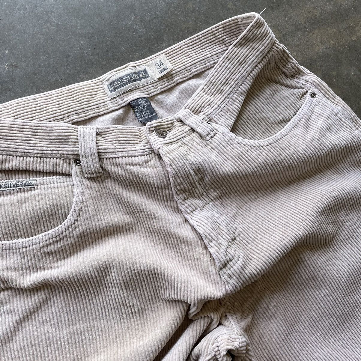 Quiksilver × Vintage Vintage Quiksilver Baggy Corduroy Pants Skater Surf 90s Size US 34 / EU 50 - 8 Thumbnail