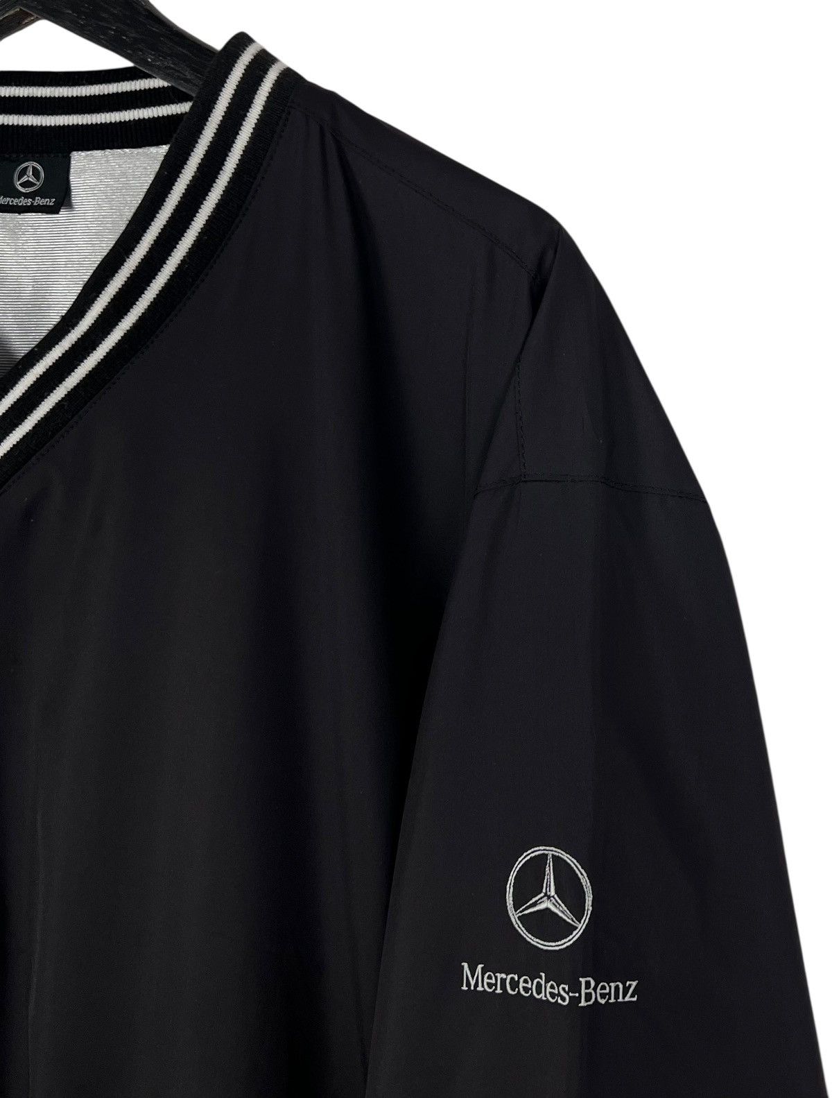 Mercedes-Benz Vintage Mercedes Nylon Sweatshirt Size US XL / EU 56 / 4 - 4 Thumbnail
