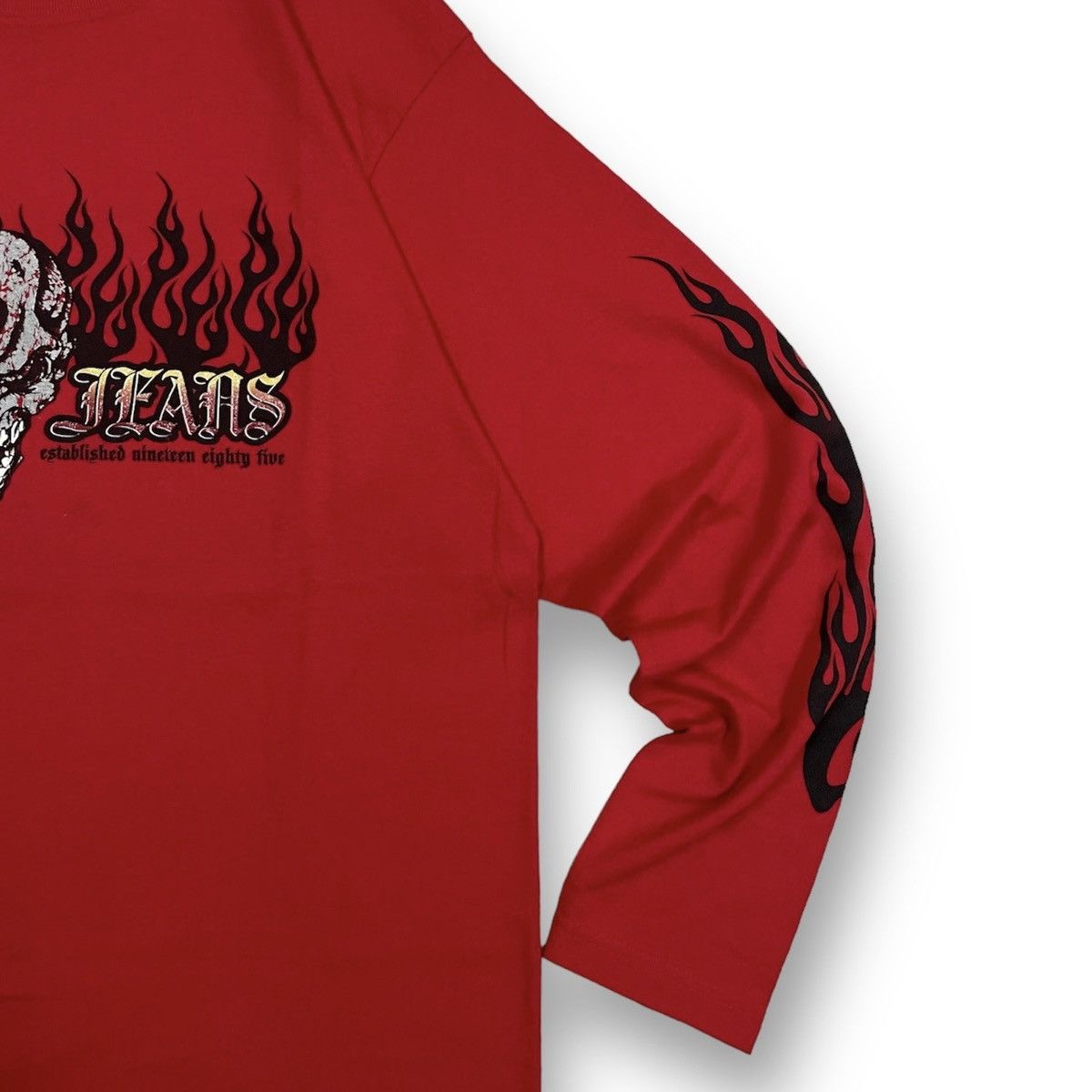 Other 💥 FOR SALE💥 Deadstock Y2k Jnco Jeans Flamehead Longsleeve Size US L / EU 52-54 / 3 - 3 Thumbnail