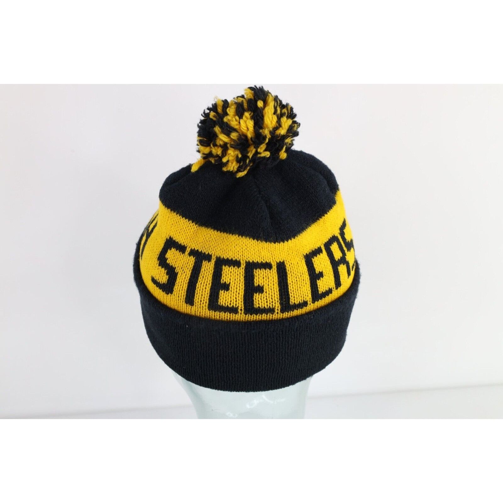 Vintage Vintage 70s 80s Pittsburgh Steelers Football Pom Beanie Size ONE SIZE - 5 Thumbnail