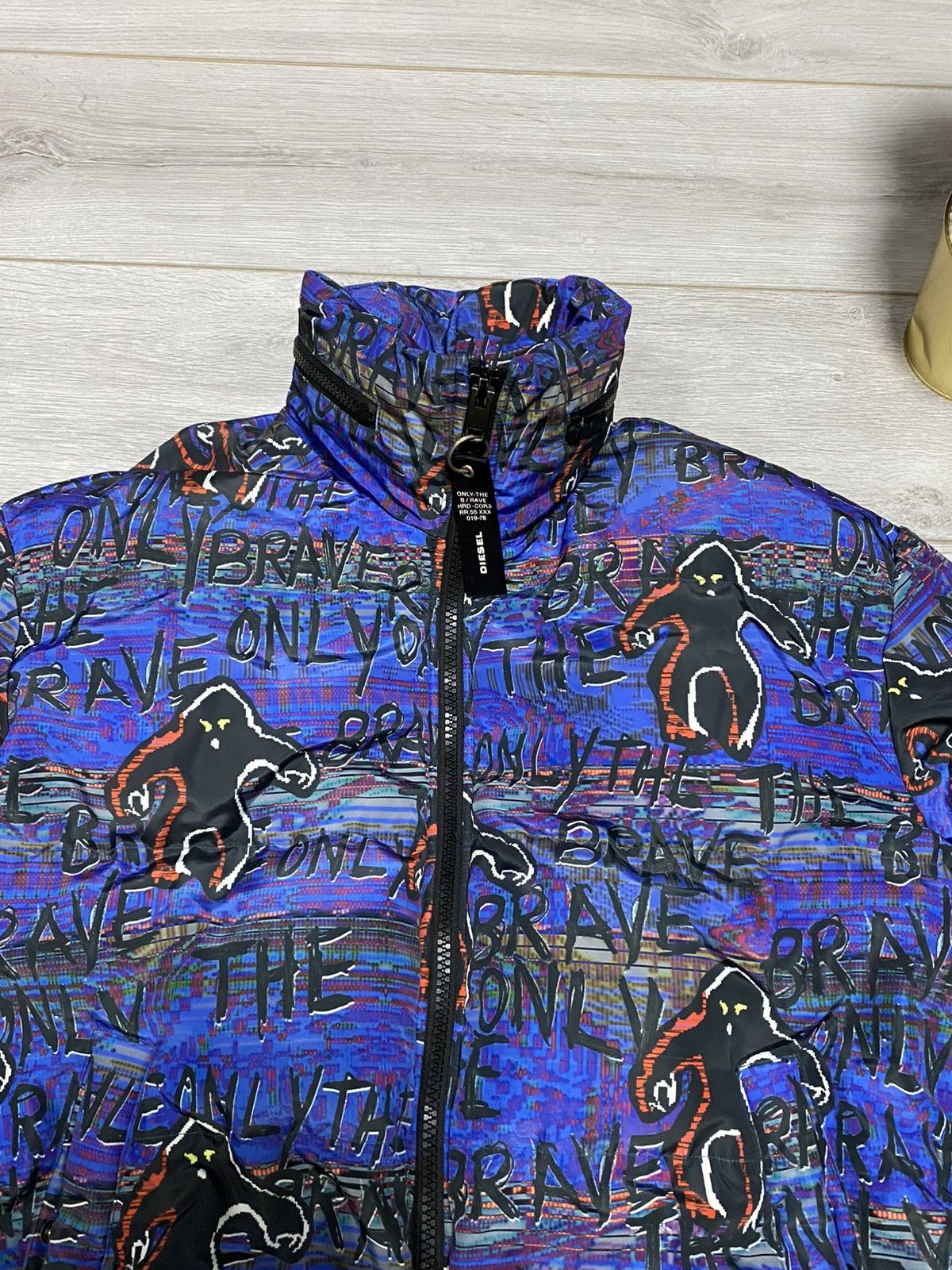 Diesel Diesel all over puffer jacket gorillas monkey only brave eb0 Size US L / EU 52-54 / 3 - 12 Thumbnail