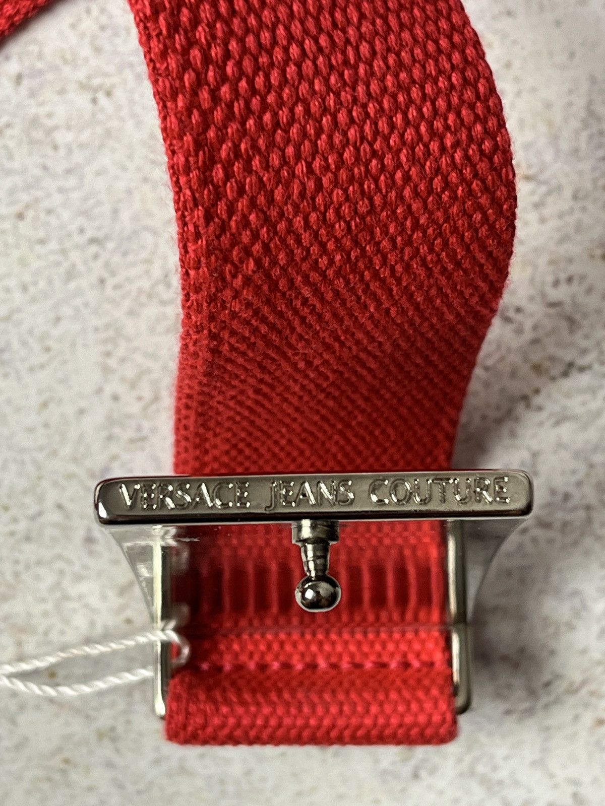 Versace Jeans Couture Versace Jeans Couture Logo Plaque Buckle Leather Belt NV5F10 Size ONE SIZE - 7 Thumbnail