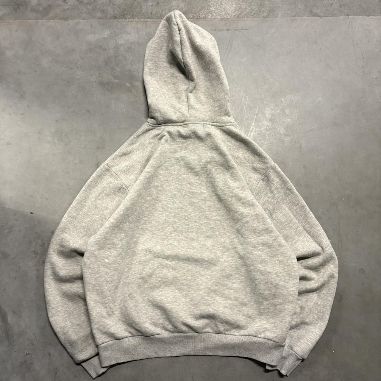 Japanese Brand × Vintage Crazy Vintage Y2K/2000s Blank Grey Streetwear Hoodie! Size US XL / EU 56 / 4 - 2 Thumbnail
