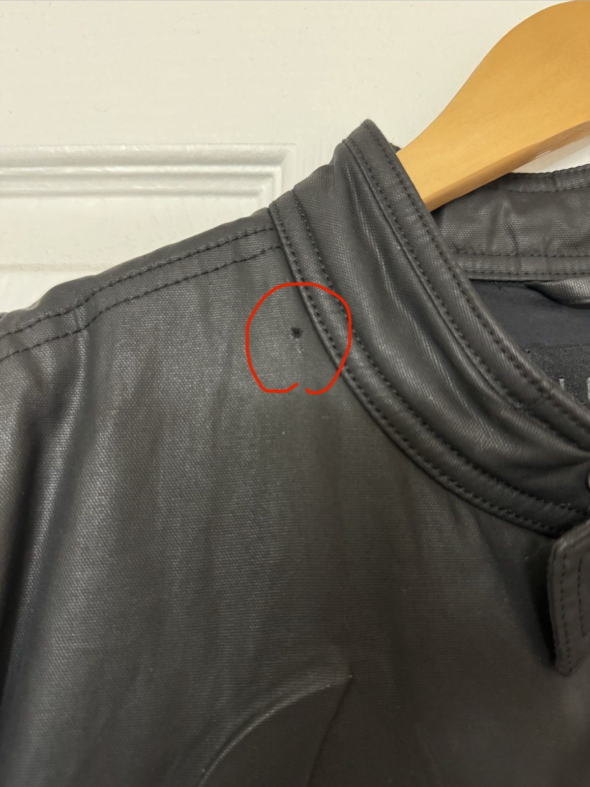 Nike × Travis Scott Travis Scott Jordan Waxed Leather Jacket Black Size US M / EU 48-50 / 2 - 8 Thumbnail