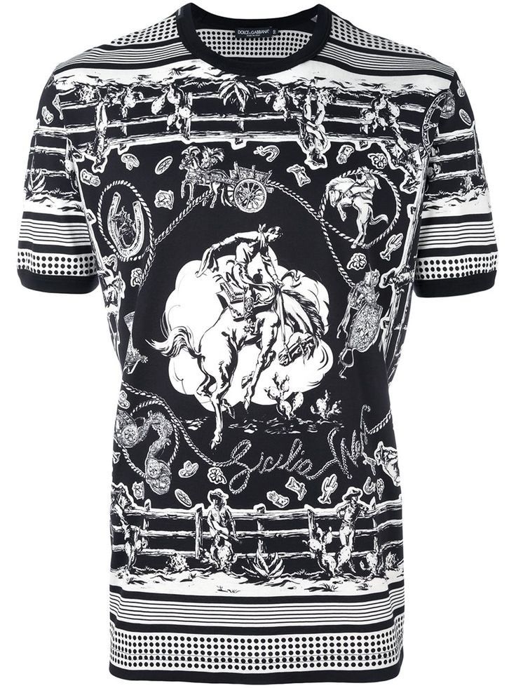 image of Dolce Gabbana Sicilia T-Shirt in Black, Men's (Size Small)