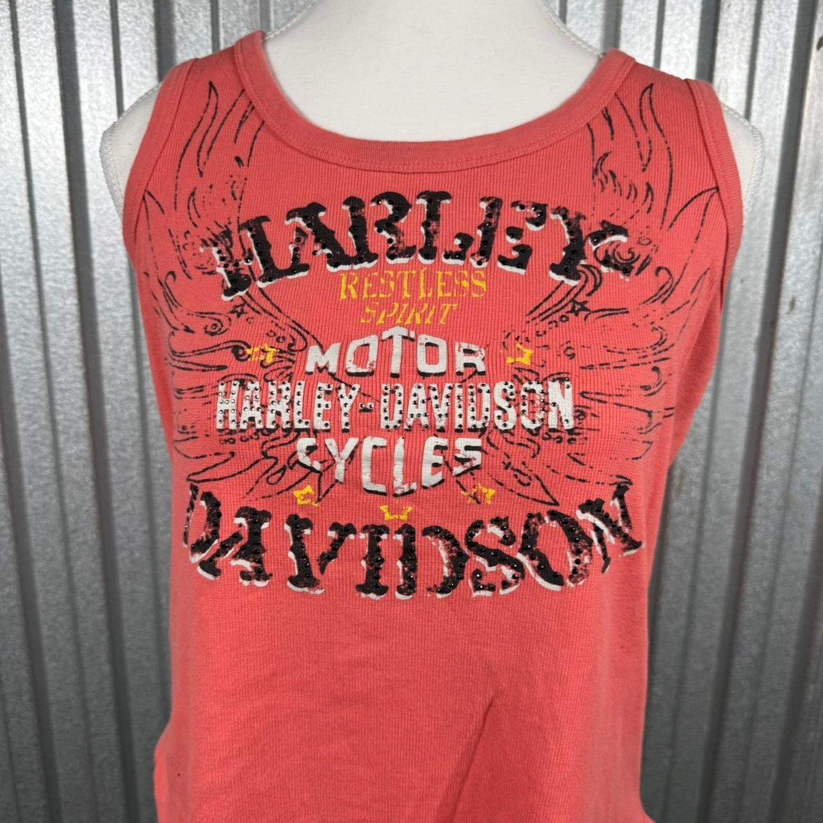 Harley Davidson Orange harley davidson wing peach Size L / US 10 / IT 46 - 2 Thumbnail